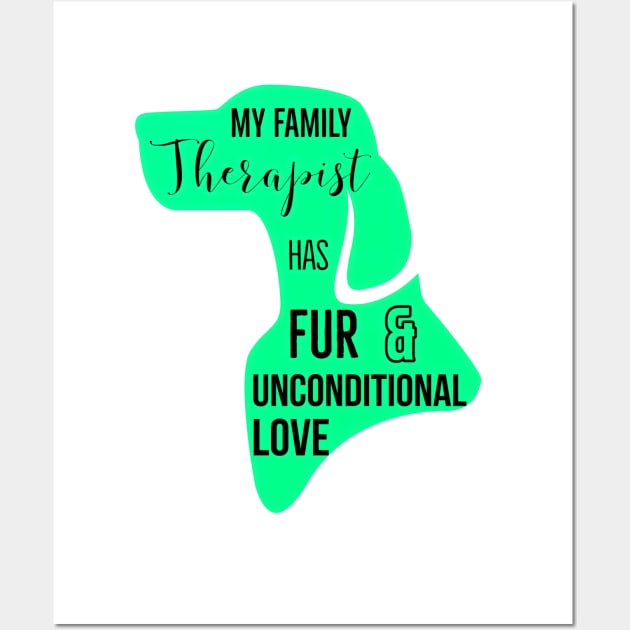 Dog Lover T-shirt Wall Art by TrendyTees